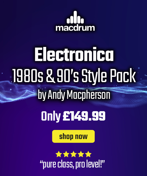 Electronica Percussion pack, banner