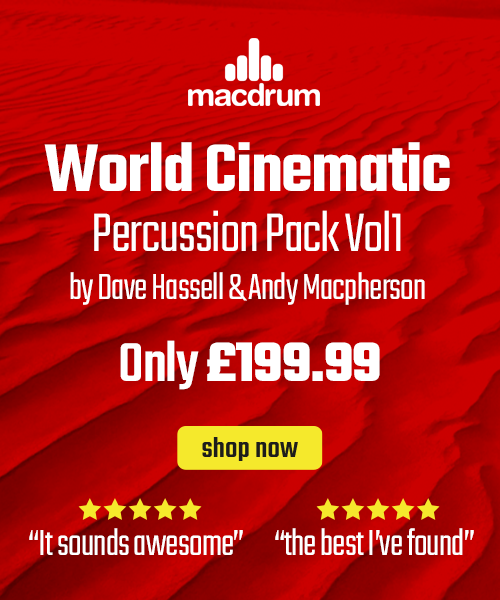 World Cinematic Percussion pack, banner